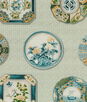 Brunschwig & Fils Bonchamp Print Aqua Fabric