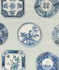 Brunschwig & Fils Bonchamp Print Blue Fabric
