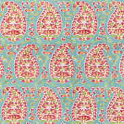 Brunschwig & Fils Rougier Print Aqua Fabric