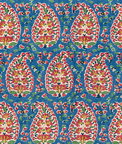 Brunschwig & Fils Rougier Print Blue/Red Fabric