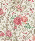 Brunschwig & Fils Luberon Print Berry/Leaf Fabric