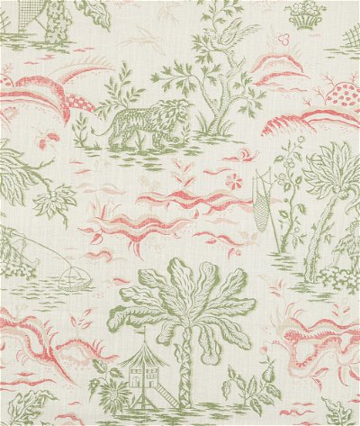 Brunschwig & Fils Valensole Print Leaf/Rose Fabric