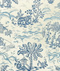Brunschwig & Fils Valensole Print Navy/Sky Fabric