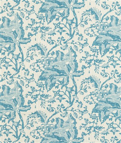 Brunschwig & Fils Weymouth Print Aqua Fabric
