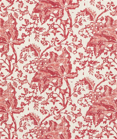 Brunschwig & Fils Weymouth Print Red Fabric