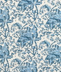 Brunschwig & Fils Weymouth Print Indigo Fabric
