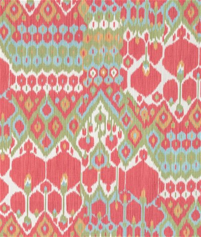 Brunschwig & Fils Bonnieux Print Rose/Leaf Fabric