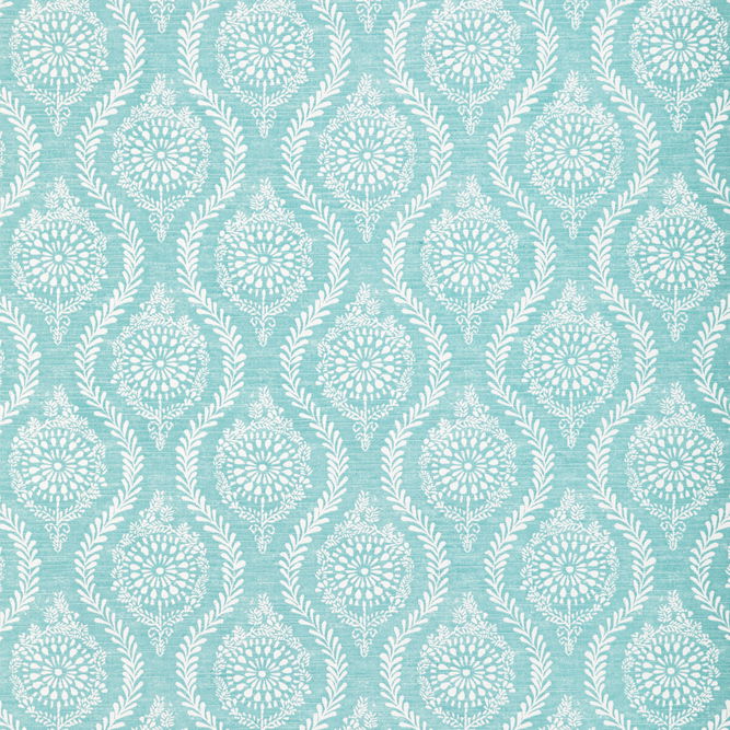 Brunschwig &amp; Fils Marindol Print Aqua Fabric