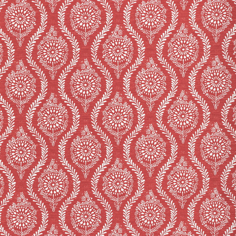 Brunschwig &amp; Fils Marindol Print Red Fabric