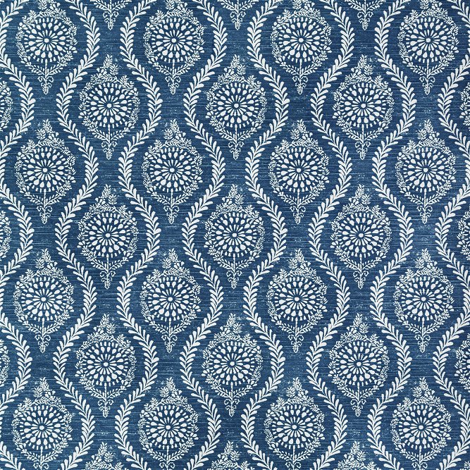Brunschwig &amp; Fils Marindol Print Blue Fabric