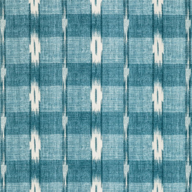 Brunschwig &amp; Fils Girard Print Teal Fabric