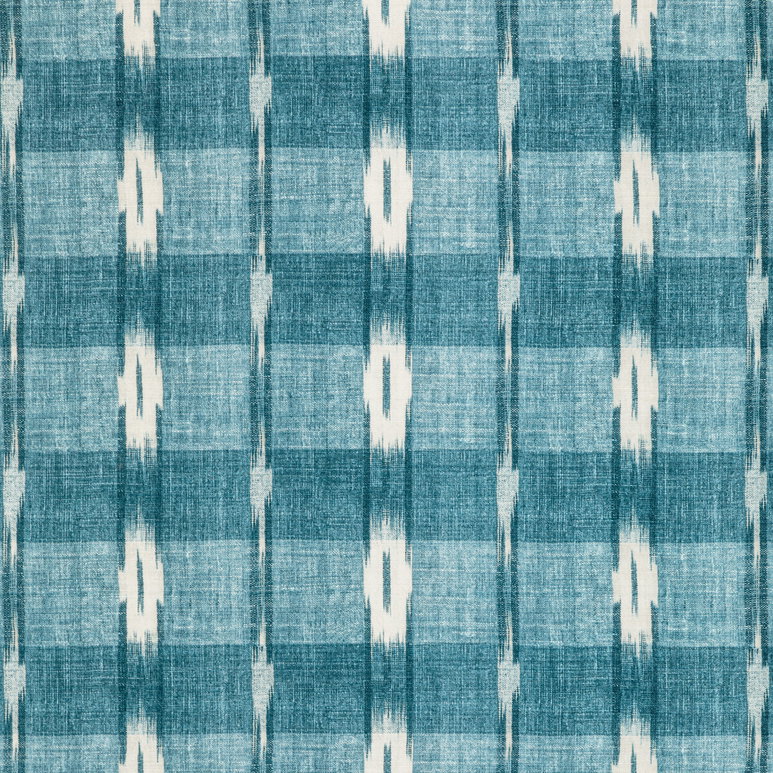 Brunschwig &amp; Fils Girard Print Teal Fabric