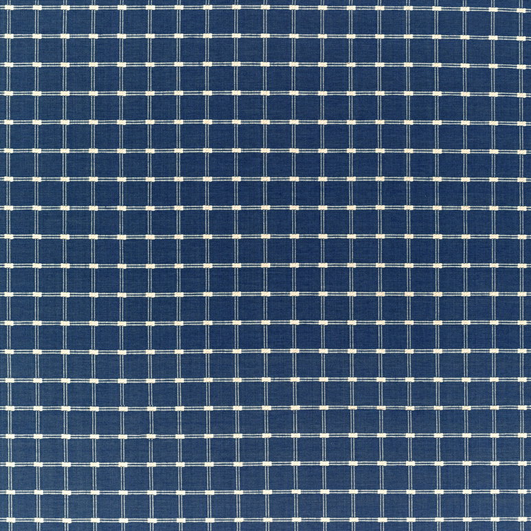 Brunschwig &amp; Fils Lison Check Navy Fabric