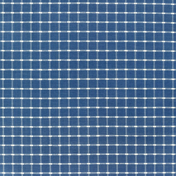 Brunschwig &amp; Fils Lison Check Blue Fabric