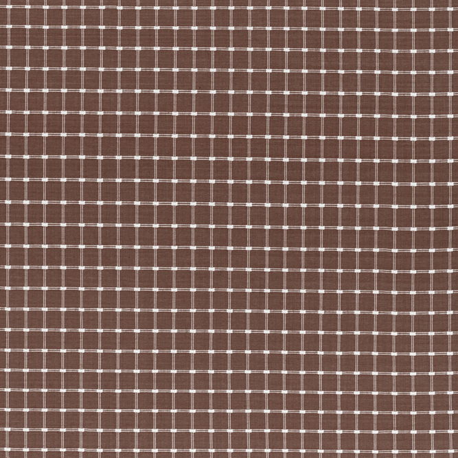 Brunschwig &amp; Fils Lison Check Brown Fabric