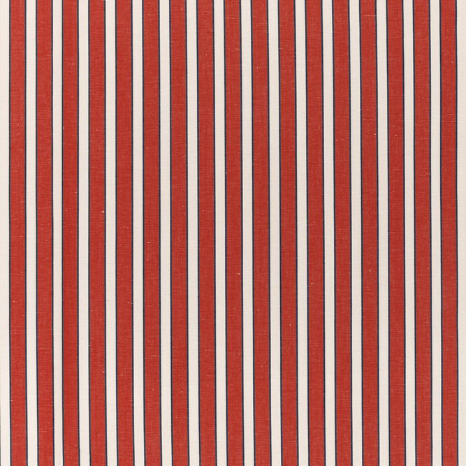 Brunschwig &amp; Fils Rouen Stripe Red Fabric