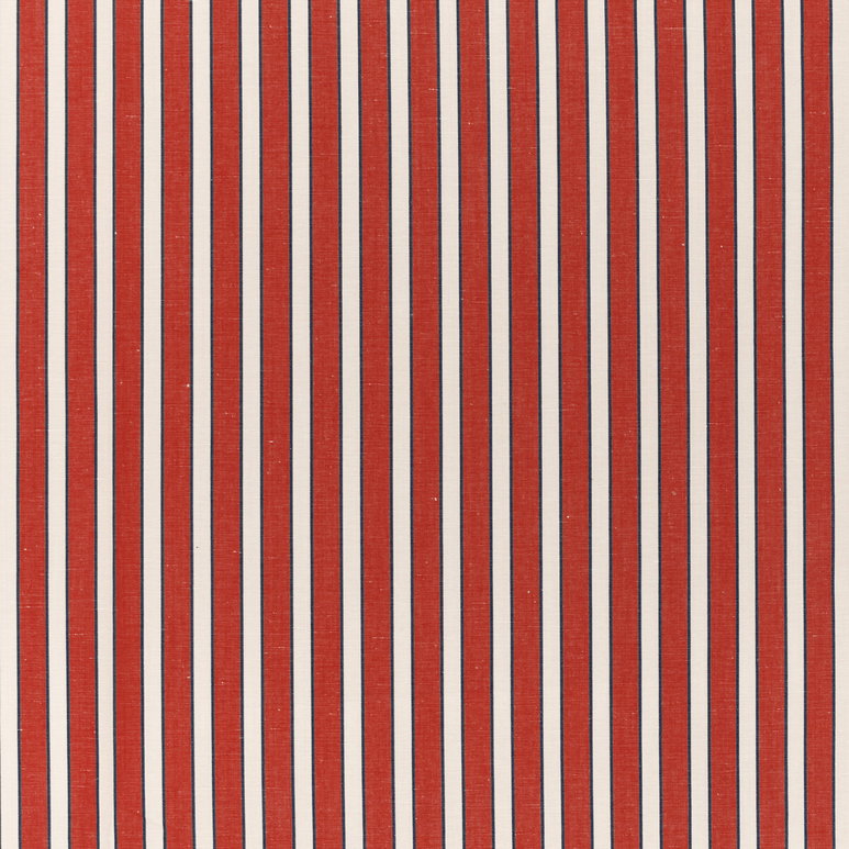 Brunschwig &amp; Fils Rouen Stripe Red Fabric