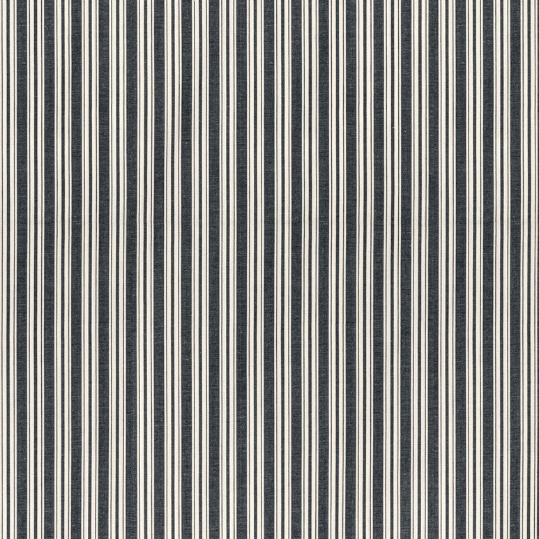 Brunschwig &amp; Fils Selune Stripe Noir Fabric