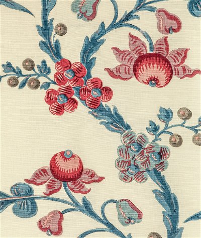 Brunschwig & Fils Le Brun Print Raspberry Fabric