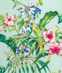Brunschwig & Fils Anima Print Aqua Fabric
