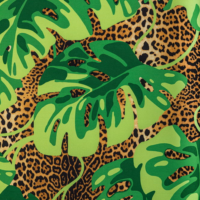 Brunschwig &amp; Fils Mambo Print Leaf Fabric
