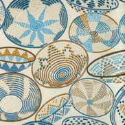 Brunschwig & Fils Bendi Embroidery Blue Fabric