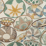 Brunschwig & Fils Bendi Embroidery Rattan Fabric