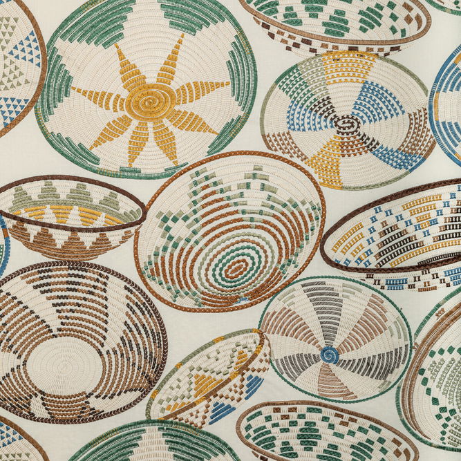 Brunschwig &amp; Fils Bendi Embroidery Rattan Fabric