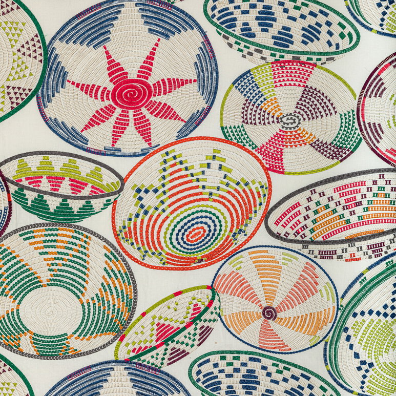 Brunschwig &amp; Fils Bendi Embroidery Multi Fabric