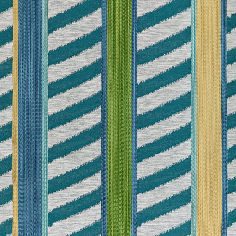 Brunschwig &amp; Fils Mnemba Woven Teal Fabric
