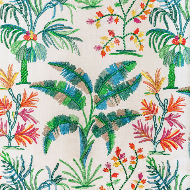 Brunschwig &amp; Fils Martil Embroidery Jewel Fabric