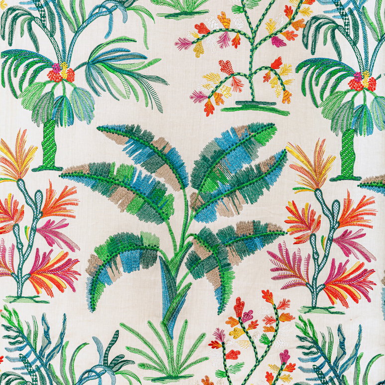 Brunschwig &amp; Fils Martil Embroidery Jewel Fabric
