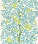 Brunschwig & Fils Palmar Print Lake Fabric