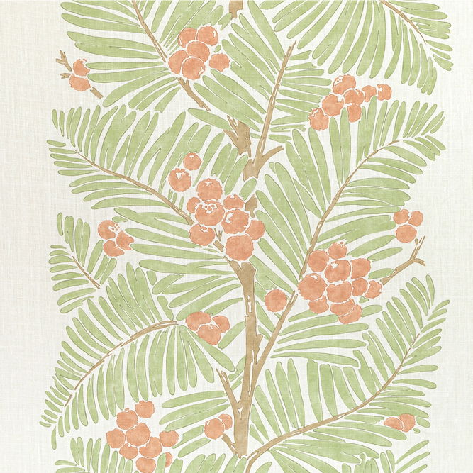 Brunschwig &amp; Fils Palmar Print Spice Fabric