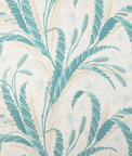 Brunschwig & Fils Vernay Print Aqua Fabric