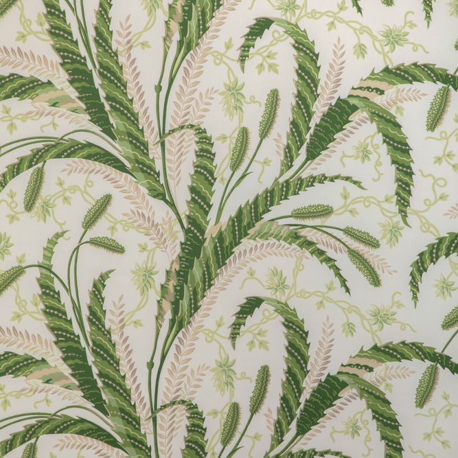 Brunschwig &amp; Fils Vernay Print Green Fabric