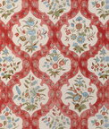 Brunschwig & Fils Ventoux Print Red/Blue Fabric