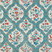Brunschwig & Fils Ventoux Print Teal/Rose Fabric