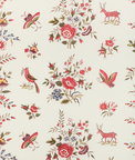 Brunschwig & Fils Aurel Print Red/Green Fabric