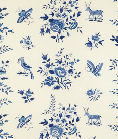 Brunschwig & Fils Aurel Print Sky/Blue Fabric