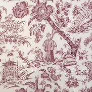 Brunschwig & Fils Marcel Print Aubergine Fabric
