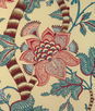 Brunschwig & Fils Cadenet Print Beige/Teal Fabric