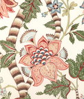 Brunschwig & Fils Cadenet Print Apricot/Sage Fabric