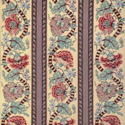 Brunschwig & Fils Lauris Print Beige/Teal Fabric