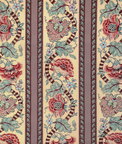 Brunschwig & Fils Lauris Print Beige/Teal Fabric