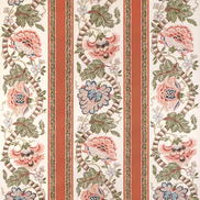 Brunschwig & Fils Lauris Print Apricot/Sage Fabric