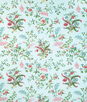 Brunschwig & Fils Chancay Print Sky/Leaf Fabric