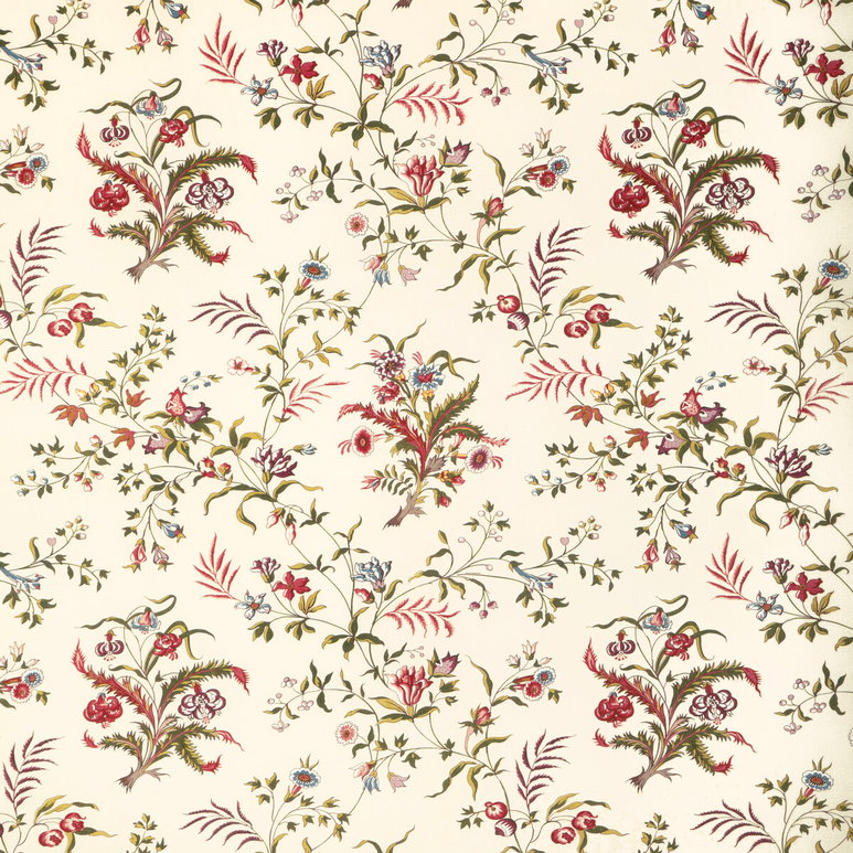 Brunschwig &amp; Fils Chancay Print Beige/Multi Fabric