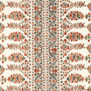 Brunschwig & Fils Visan Print Sky/Coral Fabric