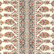 Brunschwig & Fils Visan Print Teal/Rose Fabric